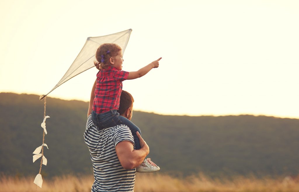 Child Holding Kite